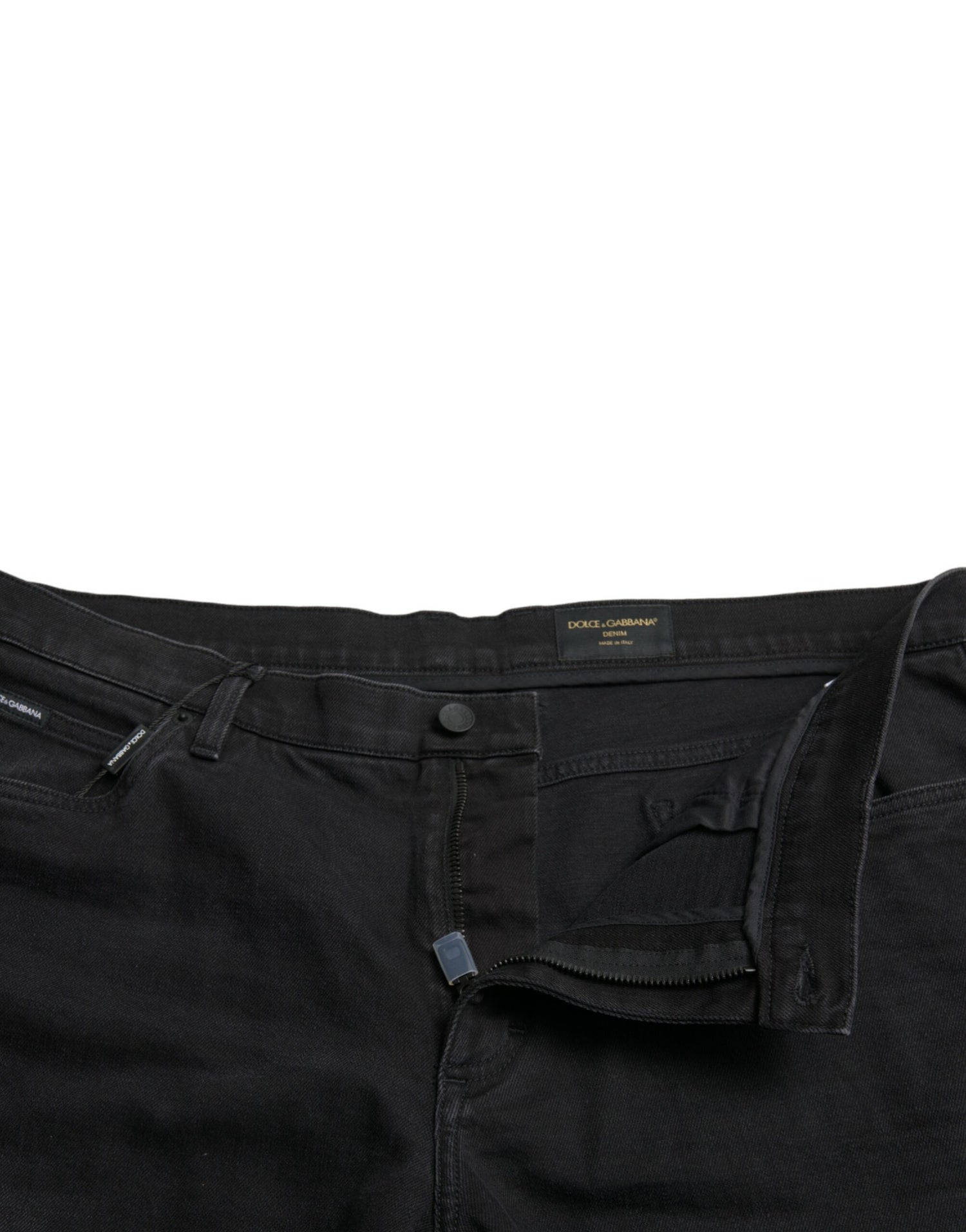Dolce &amp;amp; Gabbana Svarta Bermudashorts i Stretchig Bomull