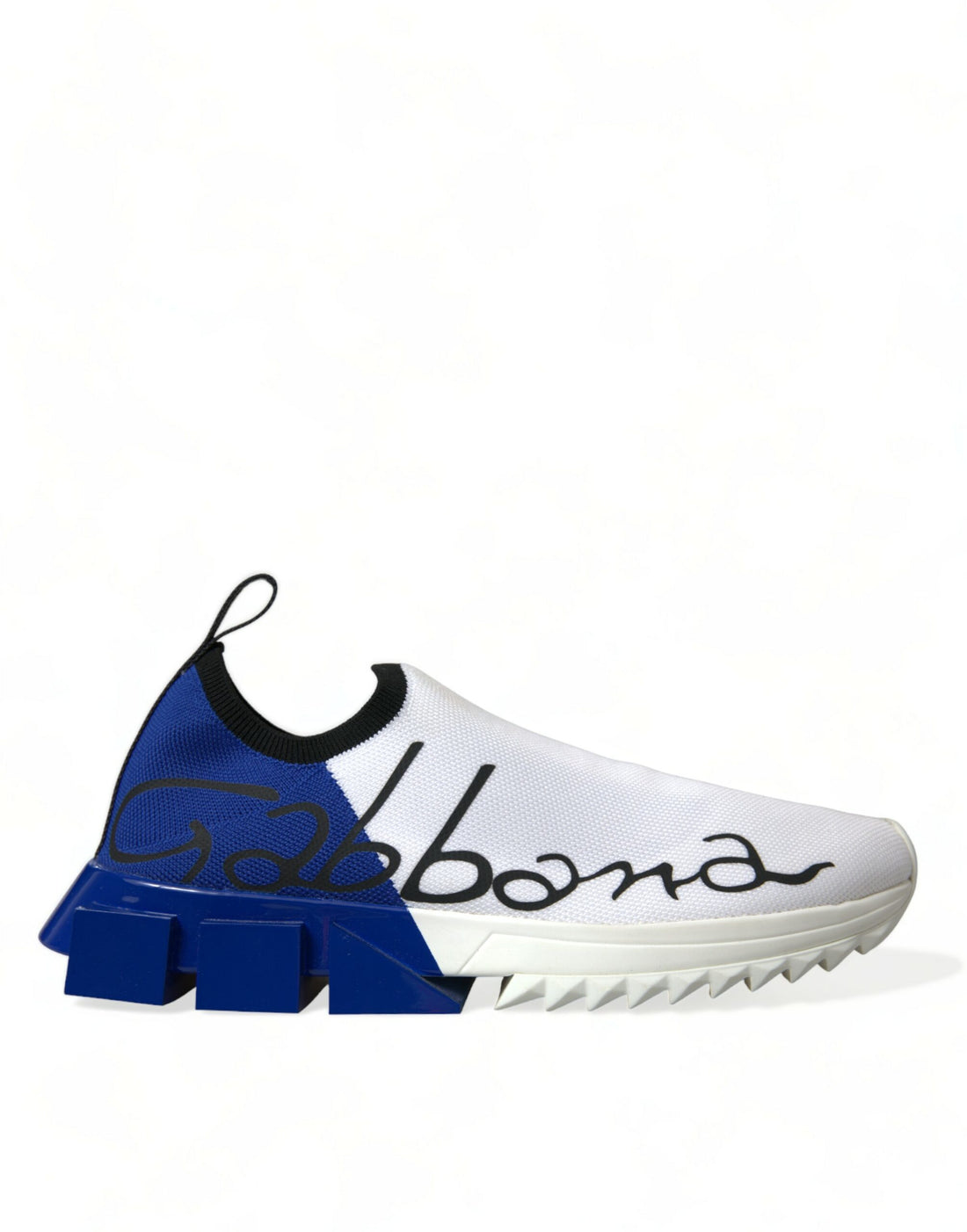 Dolce &amp;amp; Gabbana Vita Blå Sorrento Låga Herr Casual Sneakers Skor