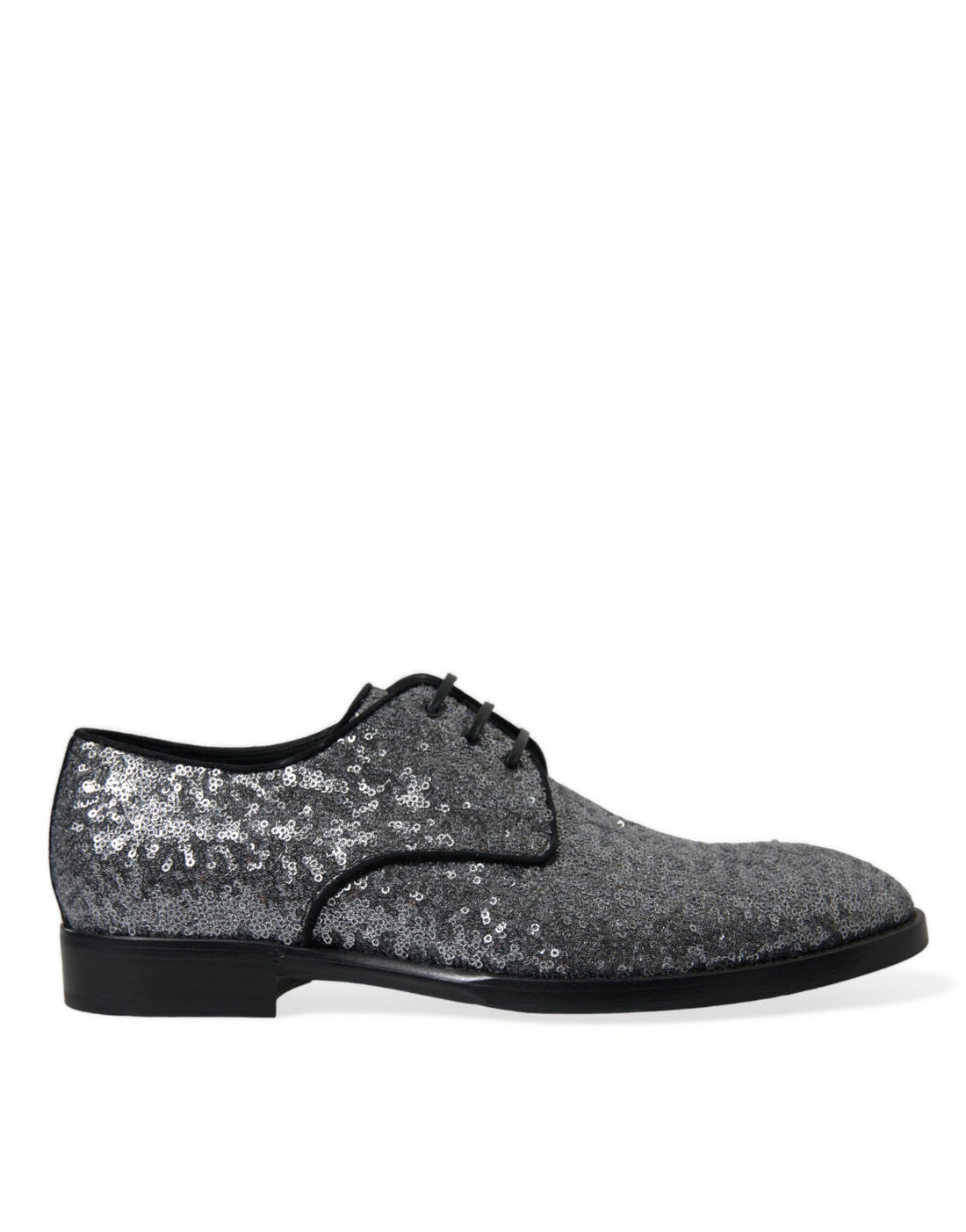 Dolce &amp;amp; Gabbana Silver Paljettfärgade Derbyskor för Herr