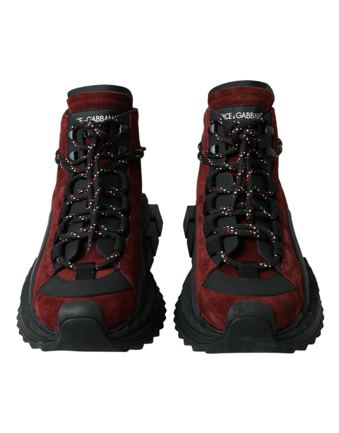 Dolce &amp;amp; Gabbana Burgundy Super King High Top Herr Sneakers Skor