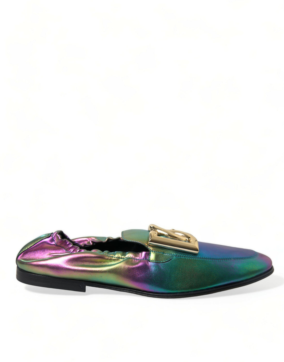Dolce &amp;amp; Gabbana Flerfärgade Läder Loafers Med DG Logotyp Finskor
