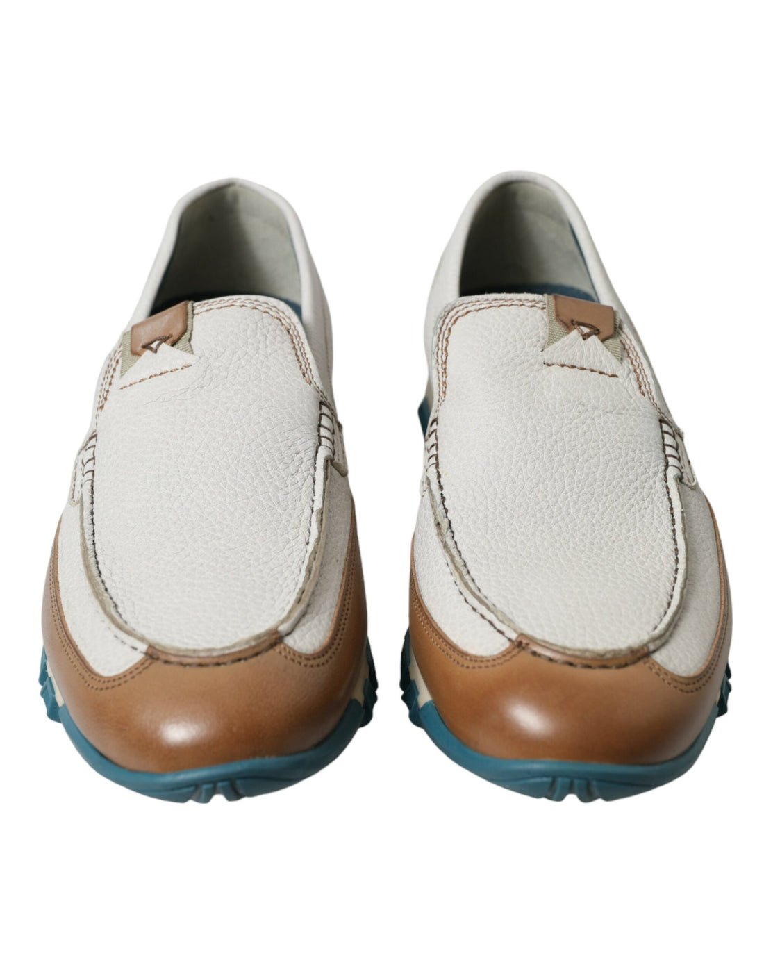 Dolce &amp;amp; Gabbana Vita Bruna Läder Slip On Herr Mockasiner