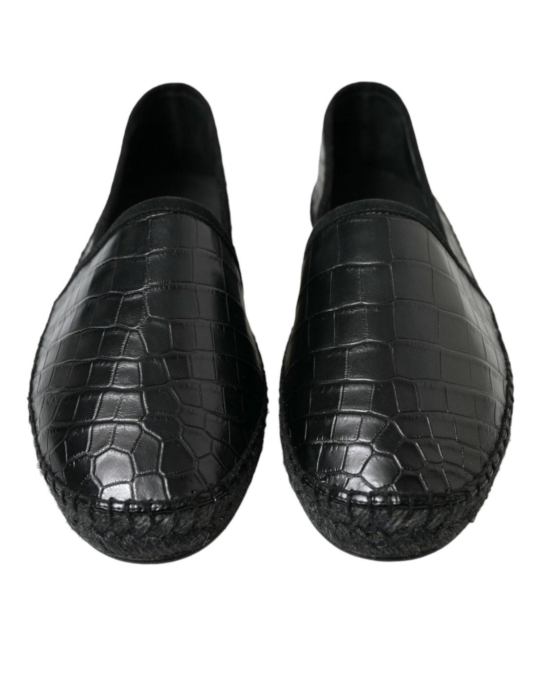 Dolce &amp;amp; Gabbana Svarta Exotiska Läderslip-onskor