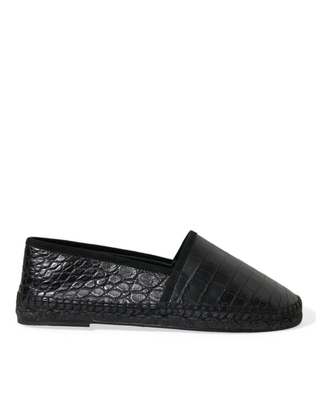 Dolce &amp;amp; Gabbana Svarta Exotiska Läderslip-onskor