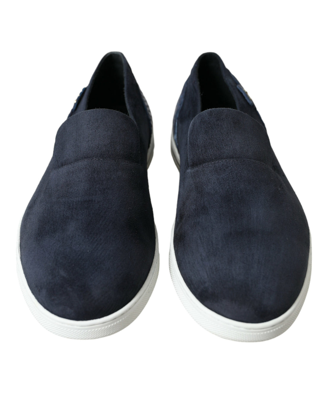 Dolce &amp;amp; Gabbana Blå Mocka Caiman Loafers Saint Tropez Skor