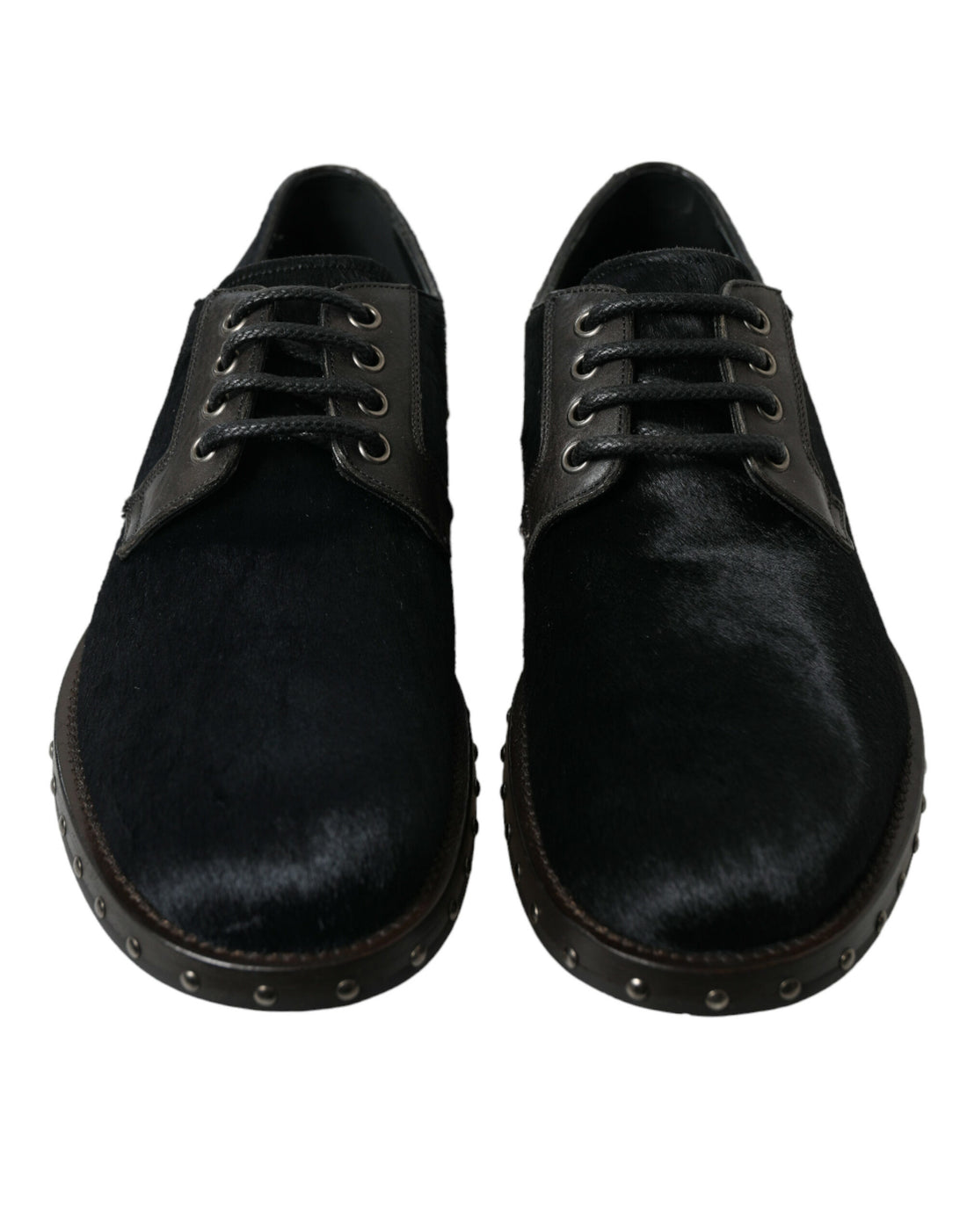 Dolce &amp;amp; Gabbana Svarta Stallpäls Derby SAN PIETRO Finskor