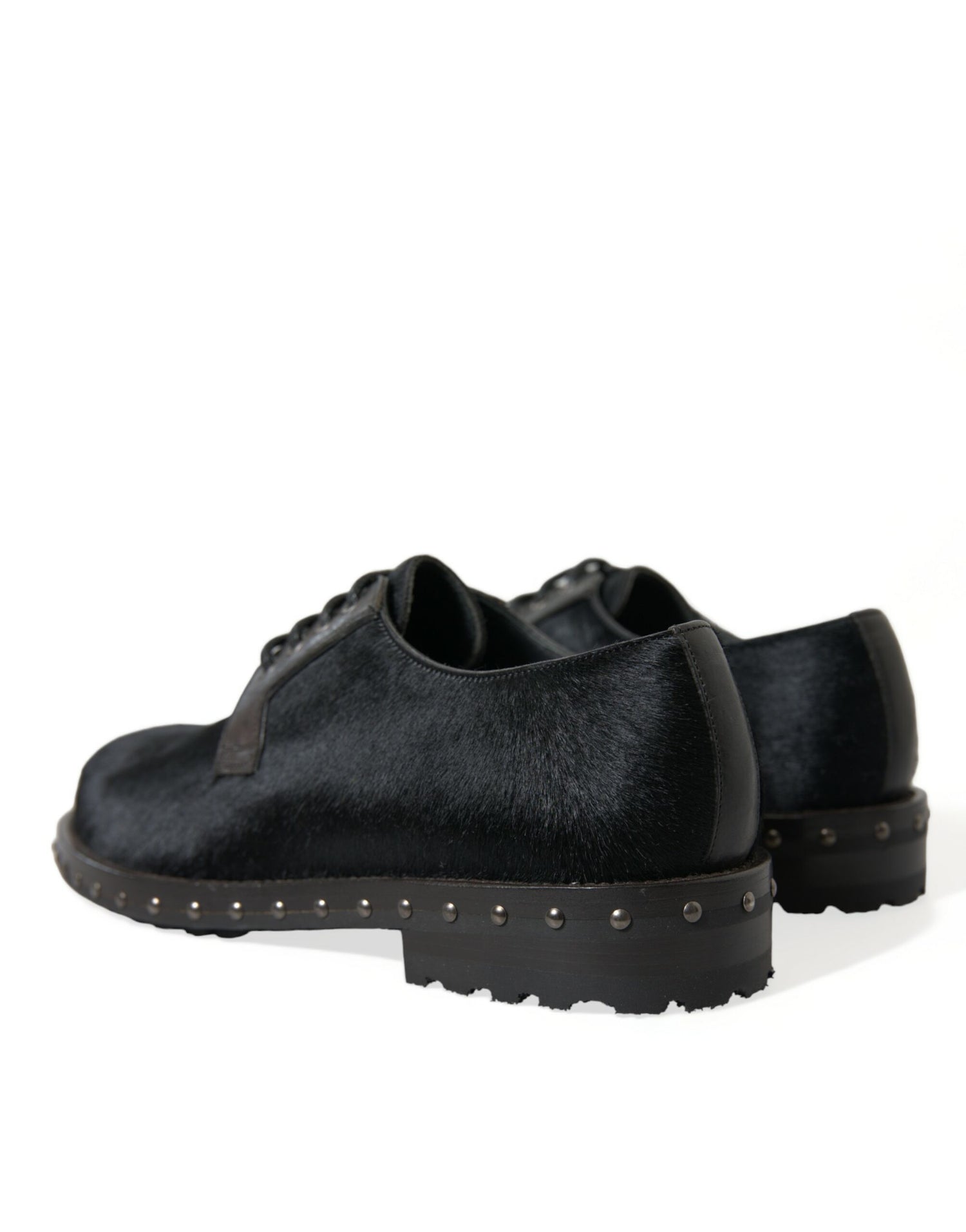 Dolce &amp;amp; Gabbana Svarta Stallpäls Derby SAN PIETRO Finskor