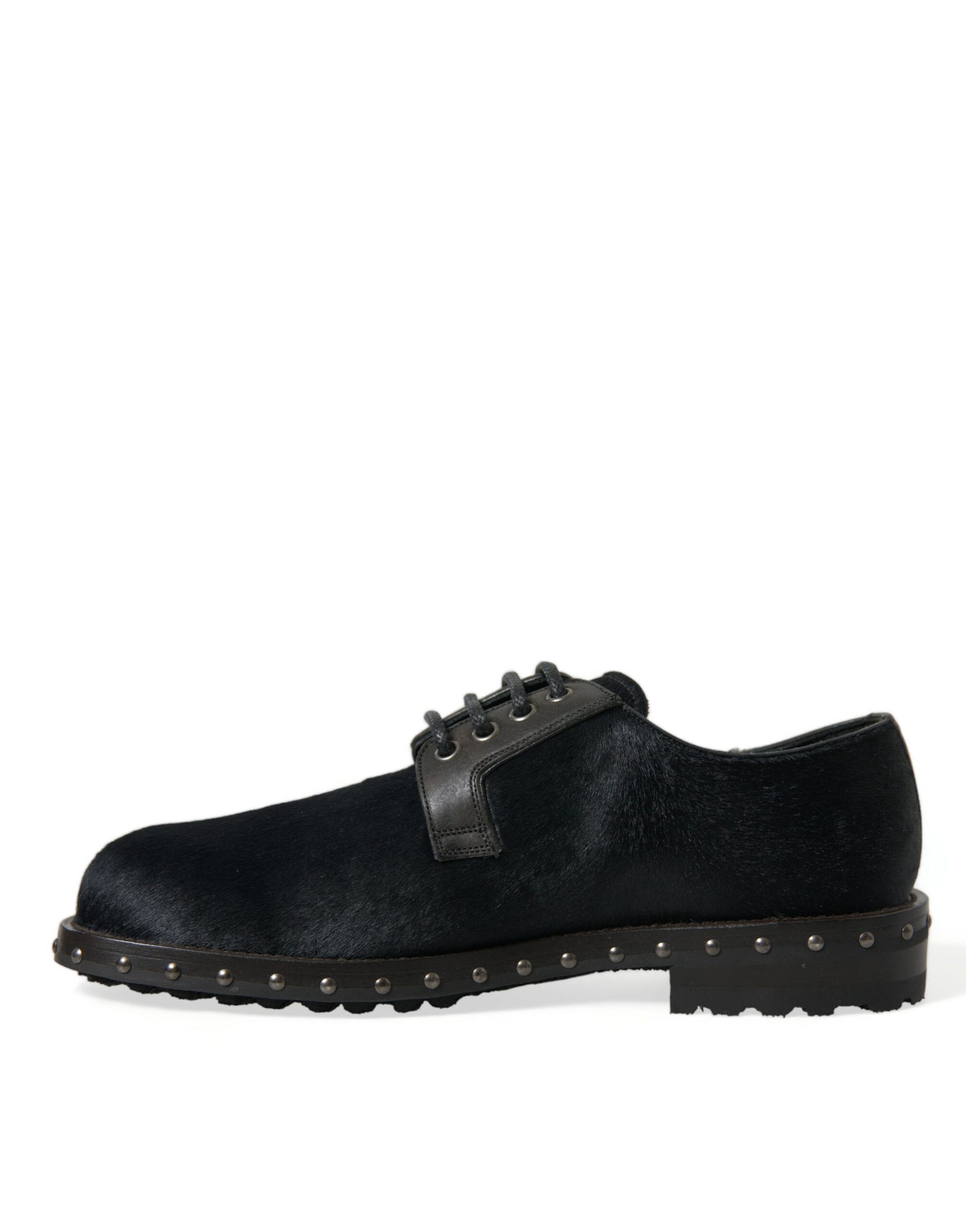 Dolce &amp;amp; Gabbana Svarta Stallpäls Derby SAN PIETRO Finskor