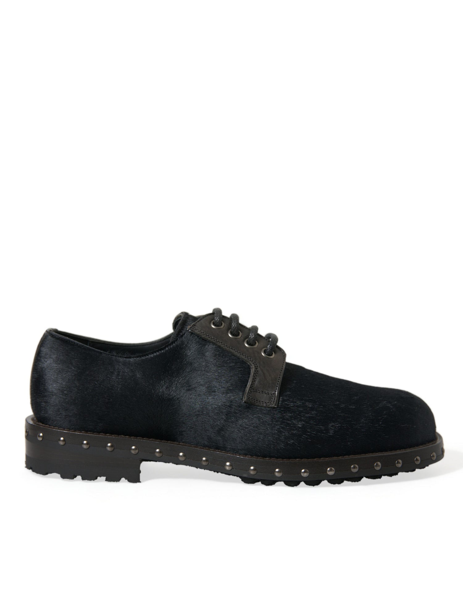 Dolce &amp;amp; Gabbana Svarta Stallpäls Derby SAN PIETRO Finskor