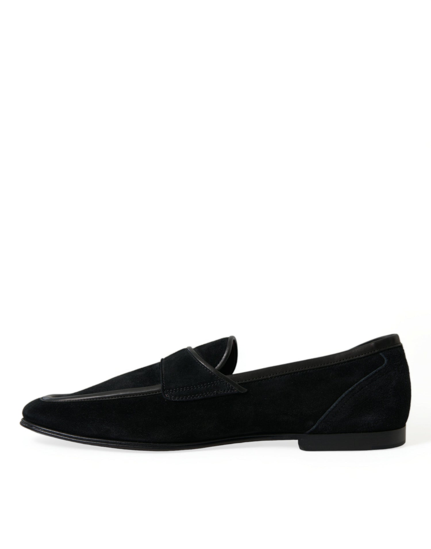 Dolce &amp;amp; Gabbana Svarta Sammets Slip On Loafers Finskor