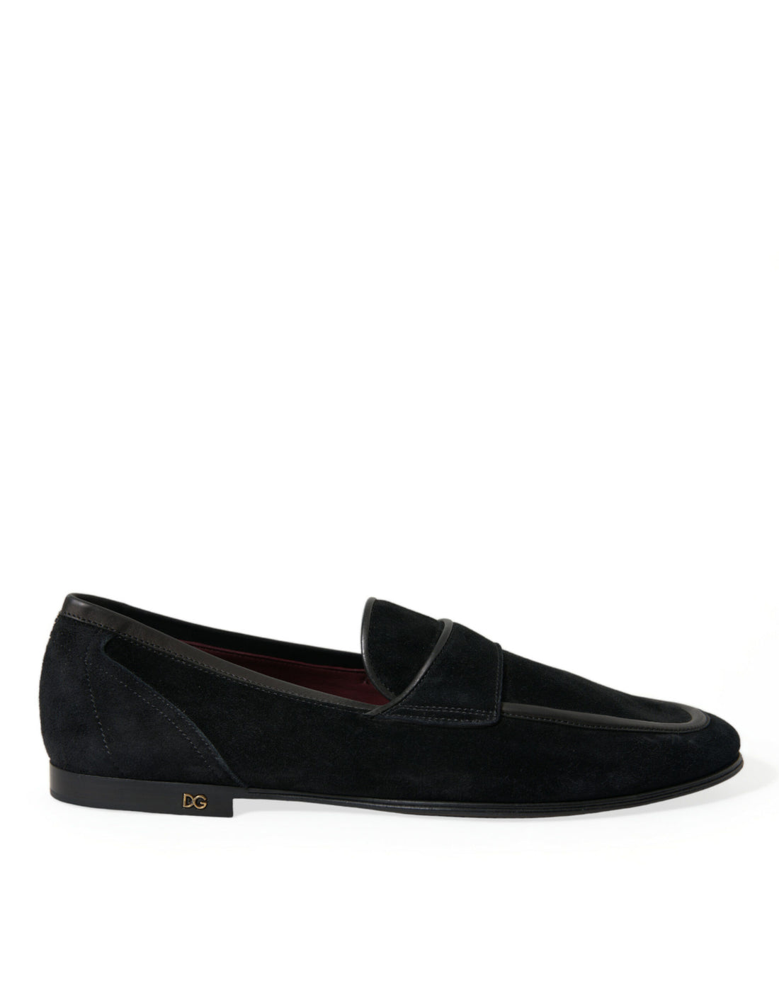 Dolce &amp;amp; Gabbana Svarta Sammets Slip On Loafers Finskor