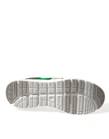 Dolce &amp;amp; Gabbana Låga Sneakers i Läder och Mocka i Flerfärg