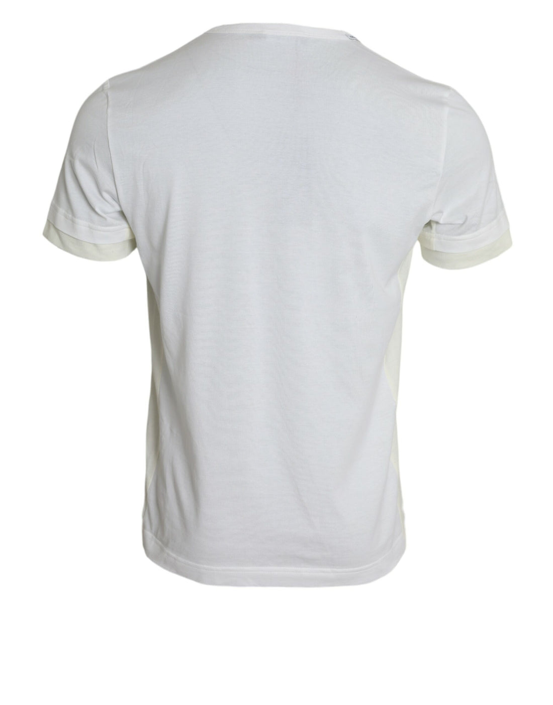 Dolce &amp;amp; Gabbana Vit bomulls-t-shirt med korta ärmar och fickor