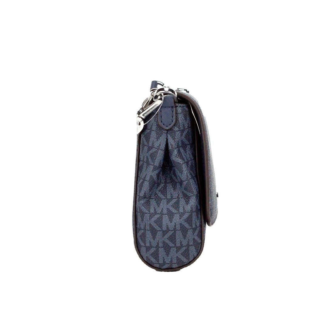 Michael Kors Jet Set Medium Marinblå PVC Konvertibel Pouchette Axelväska