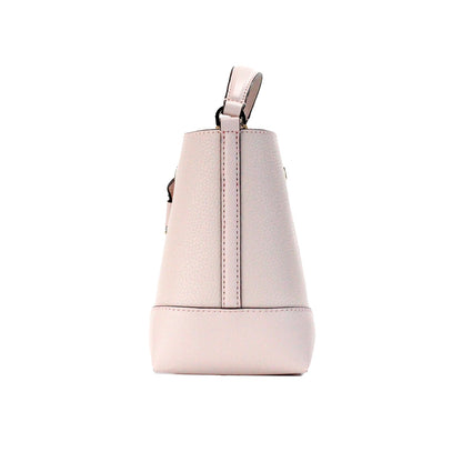 Michael Kors Mercer Liten Puderblush Pebble Läder Bucket Axelremsväska Handväska