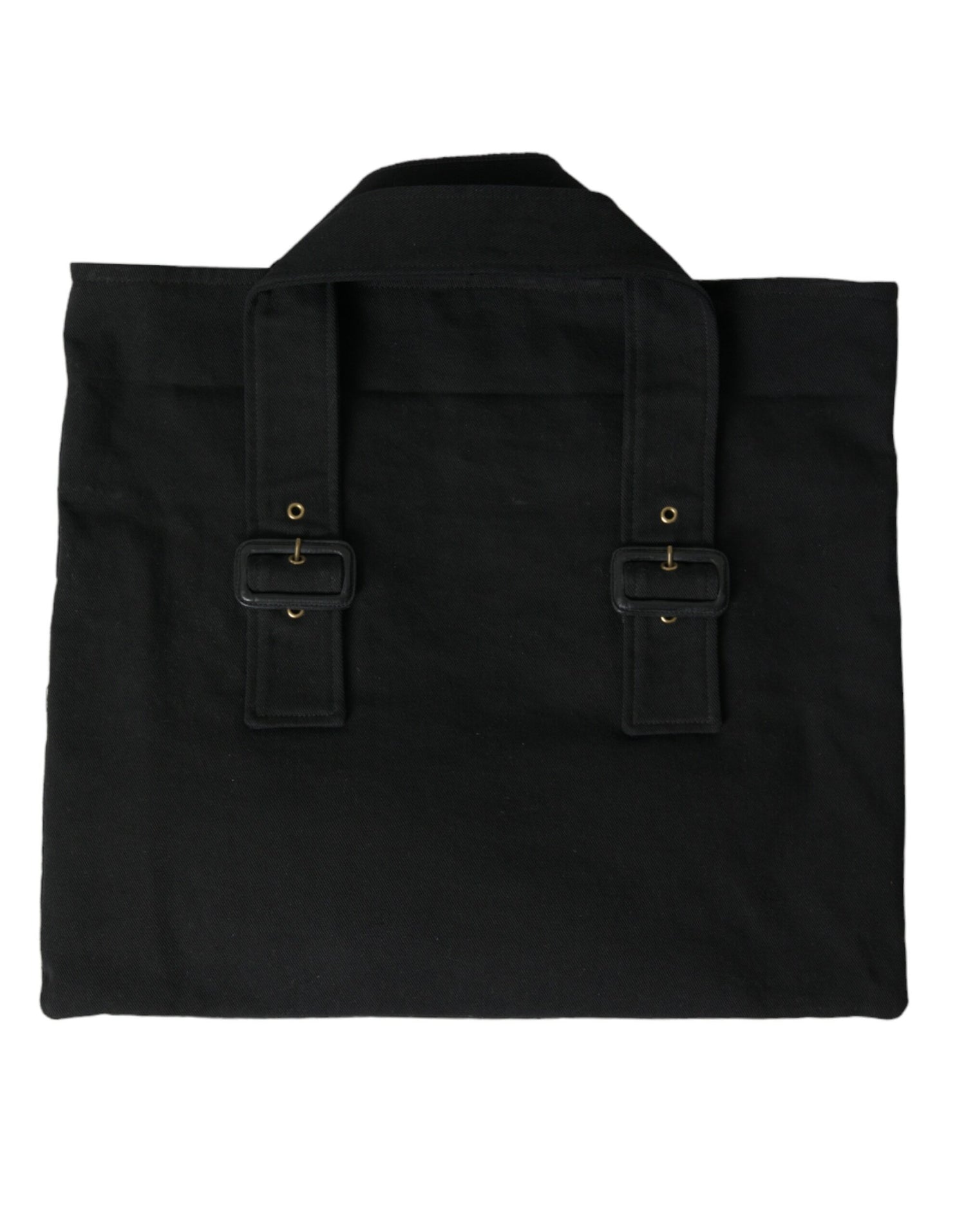 Miu Miu svart canvas denim logotyp axelväska