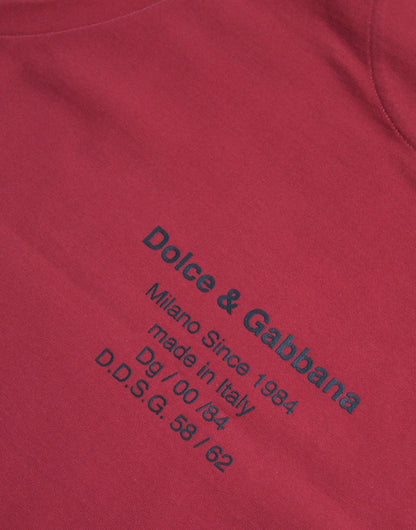 Dolce &amp;amp; Gabbana Röd Leopardmönstrad Ärmlös Linne T-shirt