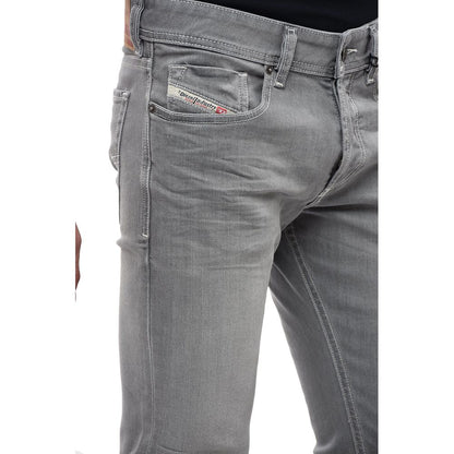 Diesel Grå Bomullsjeans &amp;amp; Byxor