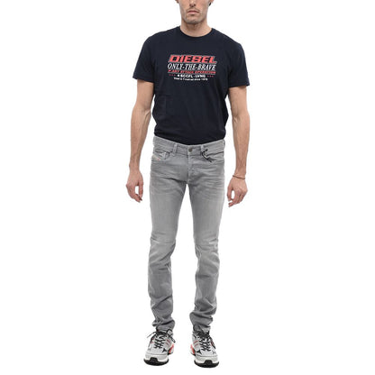 Diesel Grå Bomullsjeans &amp;amp; Byxor