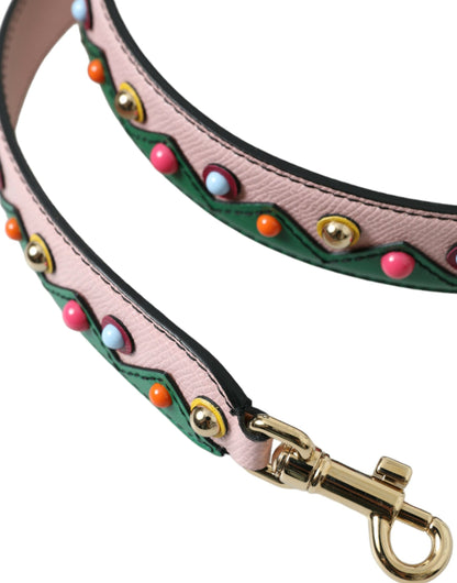 Dolce &amp;amp; Gabbana Rosa Läderväska Tillbehör Axelrem