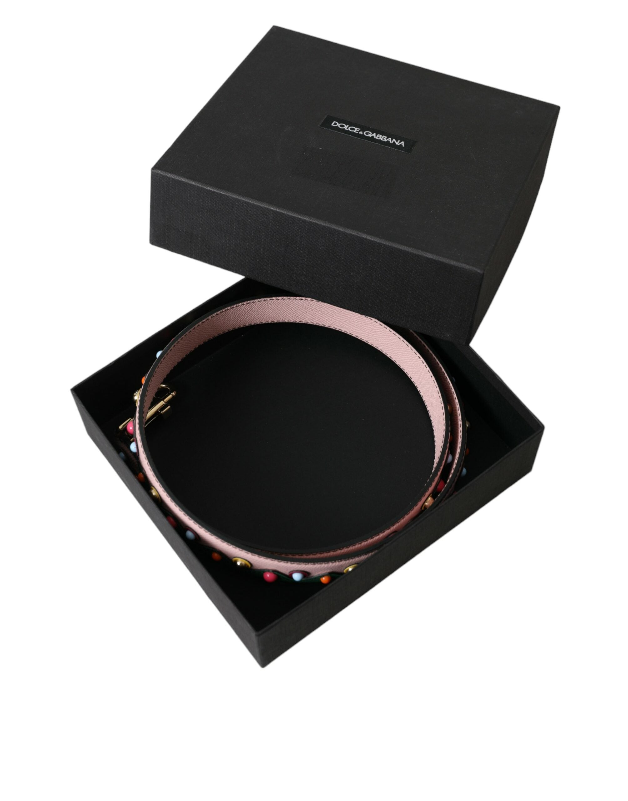 Dolce &amp;amp; Gabbana Rosa Läderväska Tillbehör Axelrem