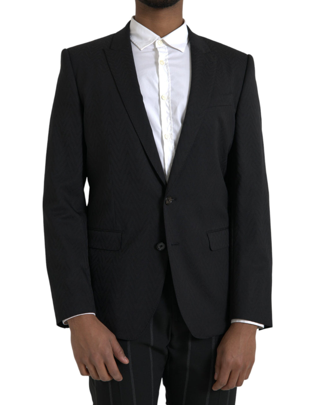 Dolce &amp;amp; Gabbana Svart MARTINI Slim Fit Jacka Kavaj Kavaj