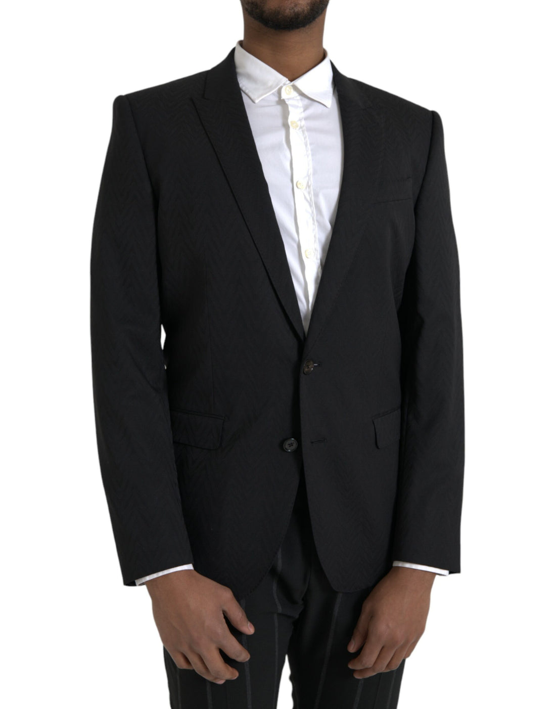 Dolce &amp;amp; Gabbana Svart MARTINI Slim Fit Jacka Kavaj Kavaj