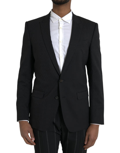 Dolce &amp;amp; Gabbana Svart MARTINI Slim Fit Jacka Kavaj Kavaj