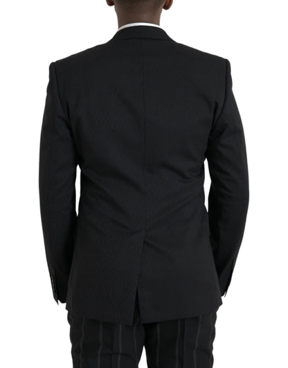 Dolce &amp;amp; Gabbana Svart MARTINI Slim Fit Jacka Kavaj Kavaj