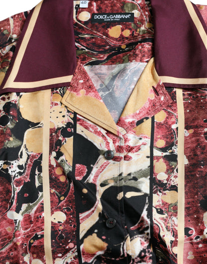 Dolce &amp;amp; Gabbana Flerfärgad Skjorta i Siden med Knappar