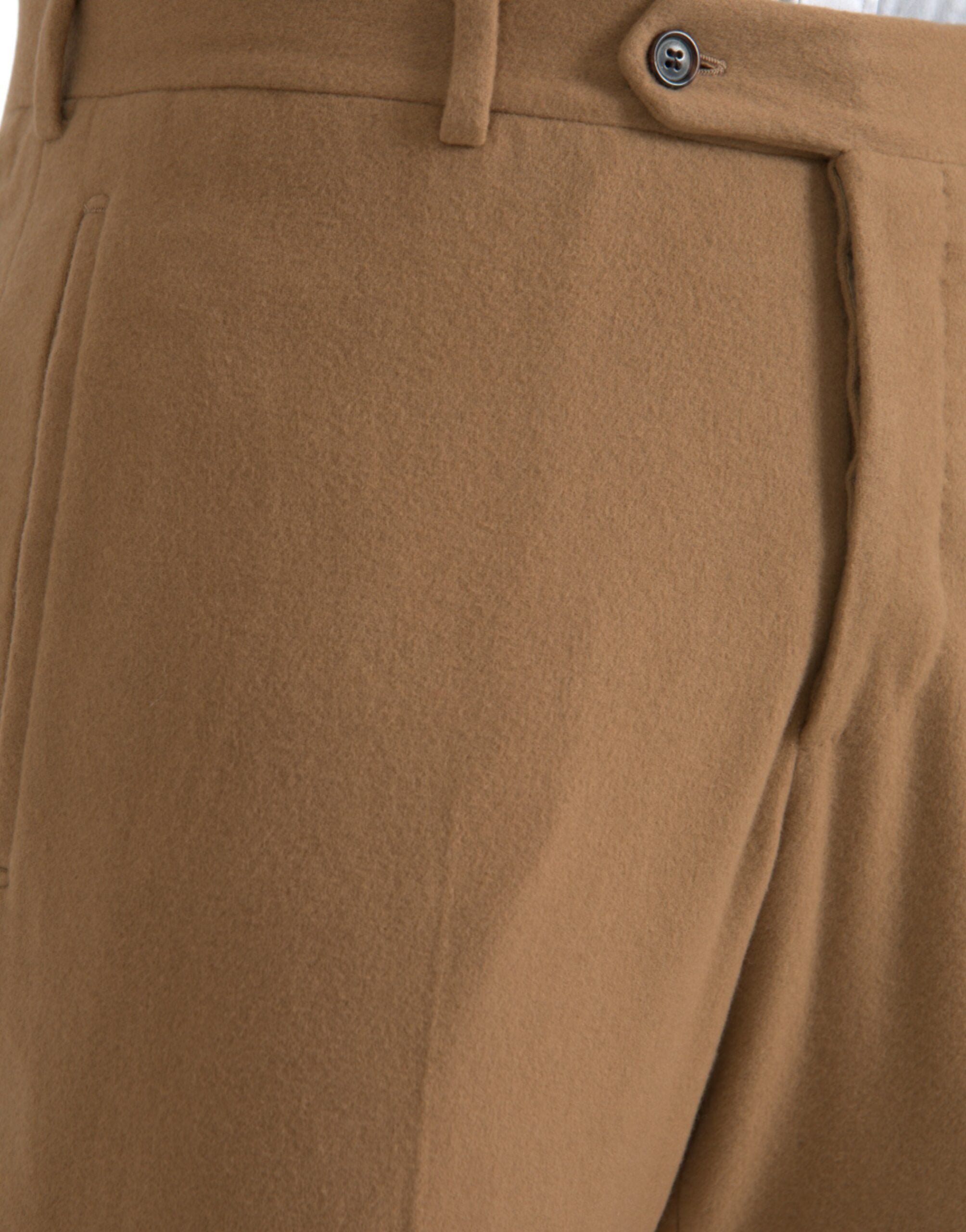 Prada Beige Kashmir Herr Rak Passform Dressbyxor