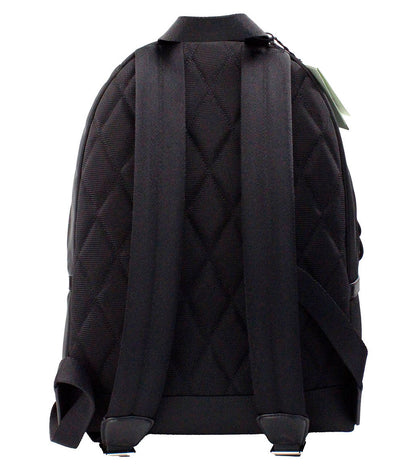 Burberry Abbeydale Branded Stamp svart nylonryggsäck med axelrem
