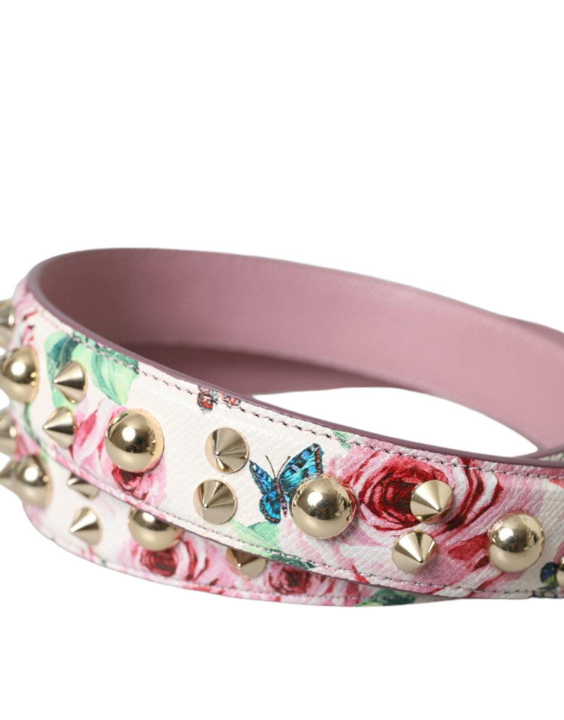 Dolce &amp;amp; Gabbana Rosa Blommig Handväska Tillbehör Axelrem