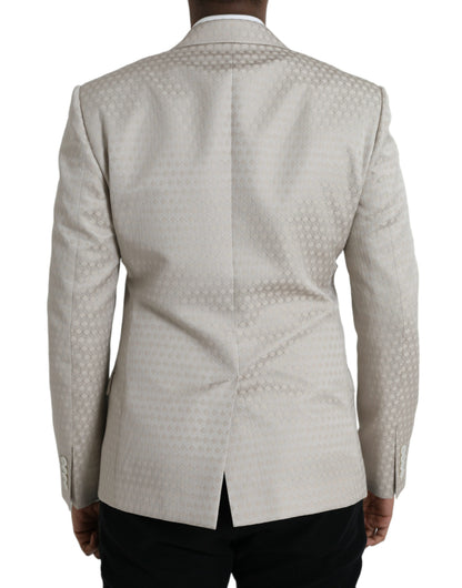 Dolce &amp;amp; Gabbana Beige MARTINI Enkelknäppt Kavaj