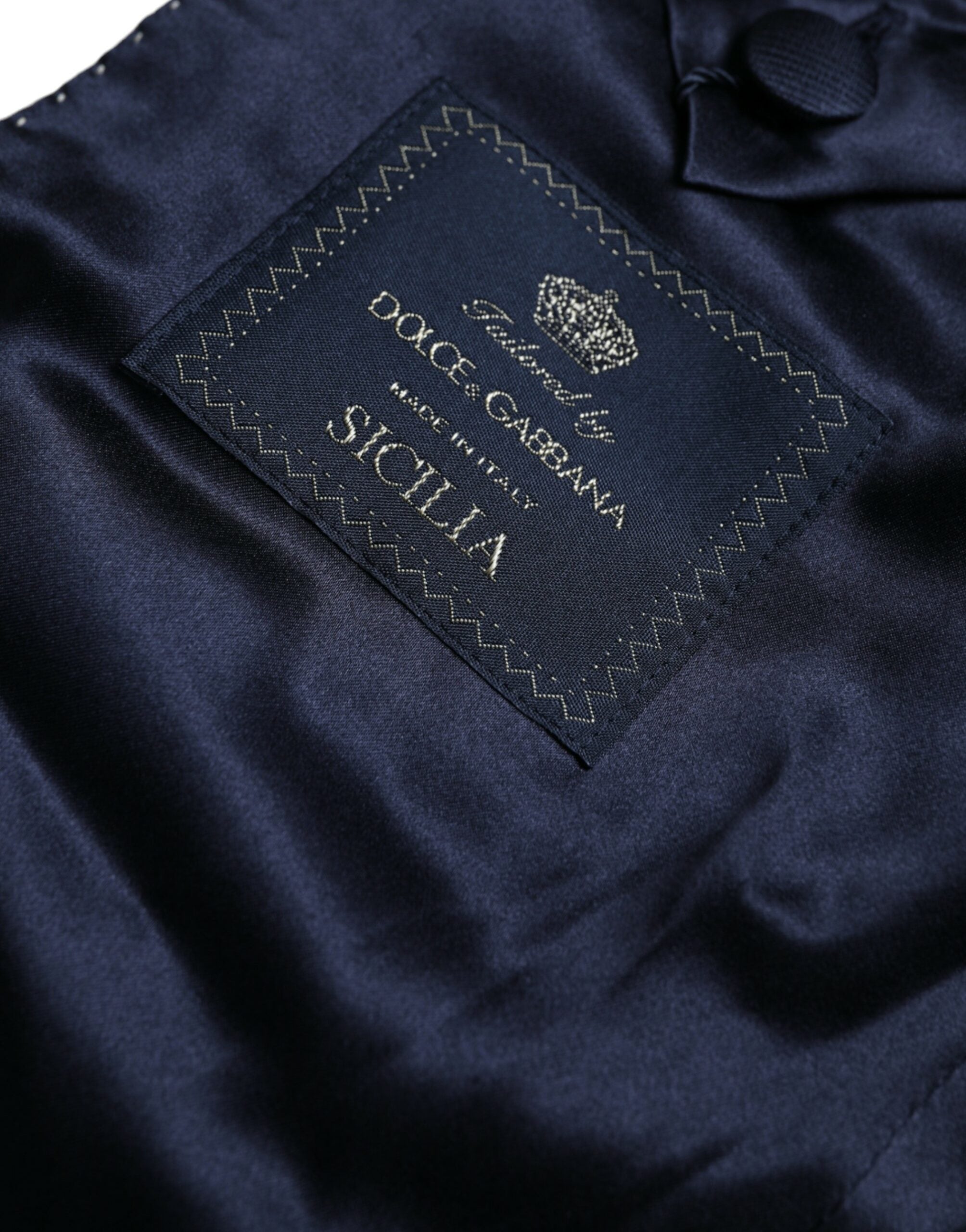 Dolce &amp;amp; Gabbana Guldfärgad SICILIA Jacquard Enkelknäppt Kavaj