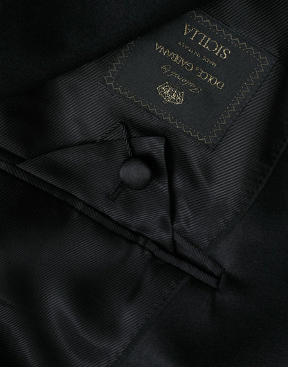 Dolce &amp;amp; Gabbana Svart SICILIA Enkelknäppt Kavaj