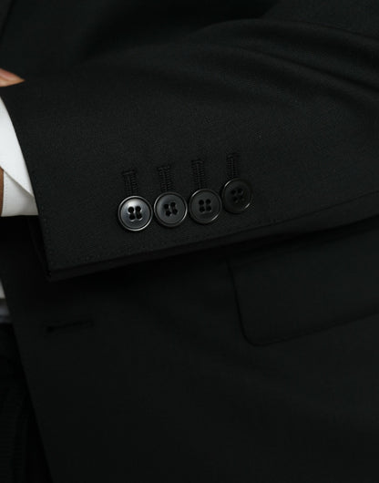 Dolce &amp;amp; Gabbana Svart Ull MARTINI Enkelknäppt Kavaj