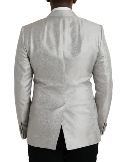 Dolce &amp;amp; Gabbana Off White MARTINI Dubbelknäppt Kavaj