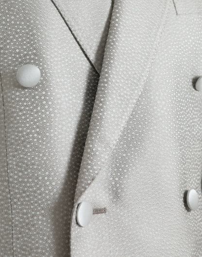 Dolce &amp;amp; Gabbana Off White MARTINI Dubbelknäppt Kavaj