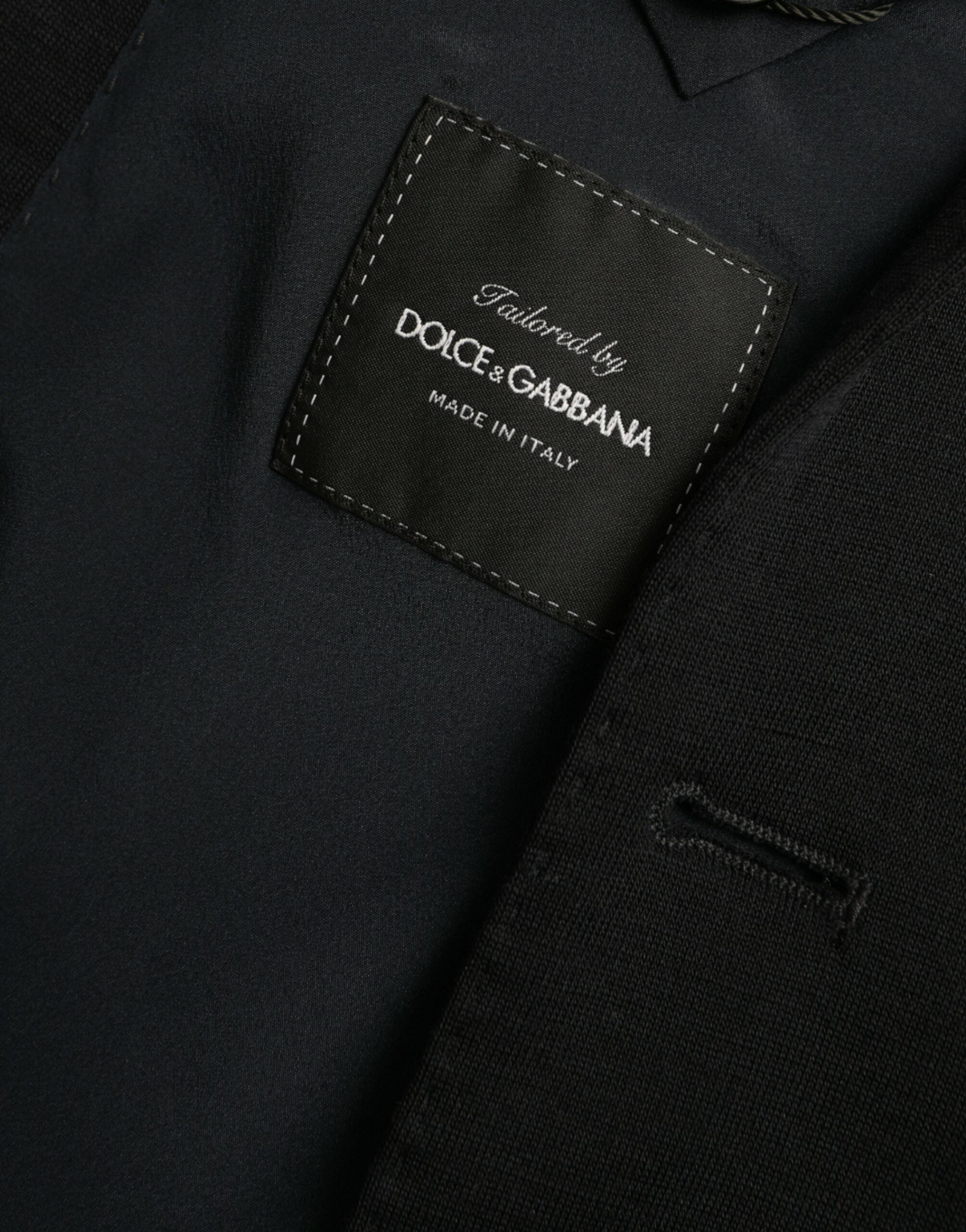 Dolce &amp;amp; Gabbana Svart Ull Enkelknäppt Kavaj
