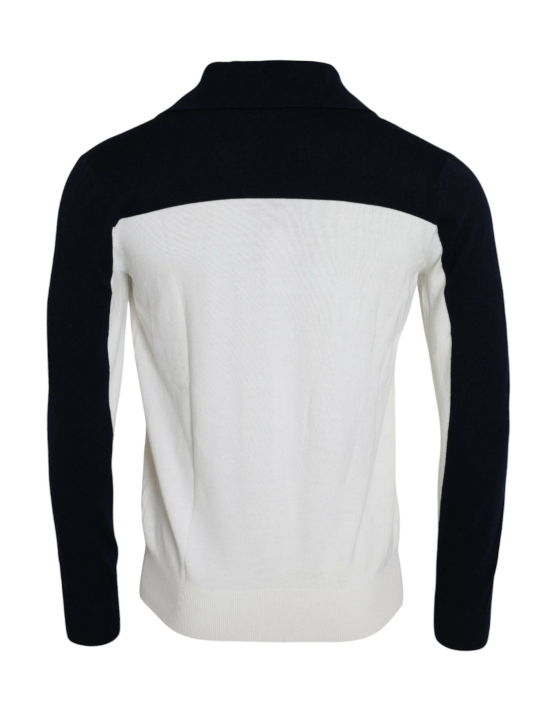 Dolce &amp;amp; Gabbana Vit Svart SICILIA Henley Skjorttröja