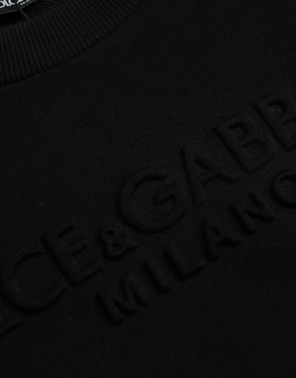 Dolce &amp;amp; Gabbana Svart bomulls-tröja med långa ärmar