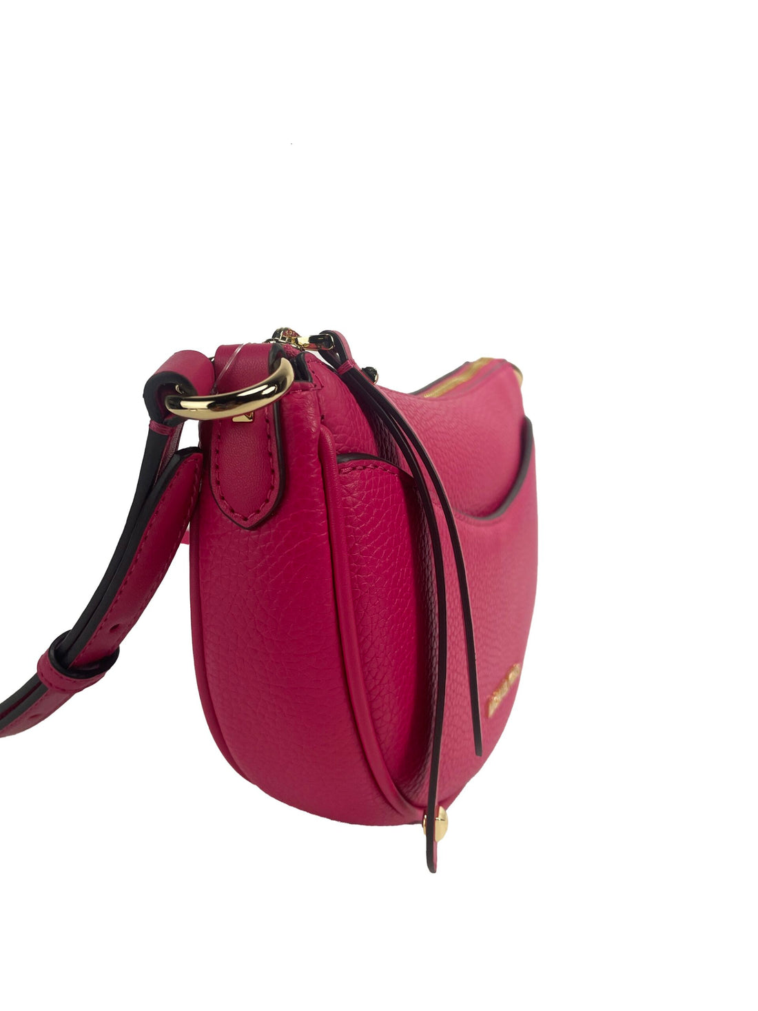 Michael Kors Dover Liten Rosa Half Moon Axelremsväska