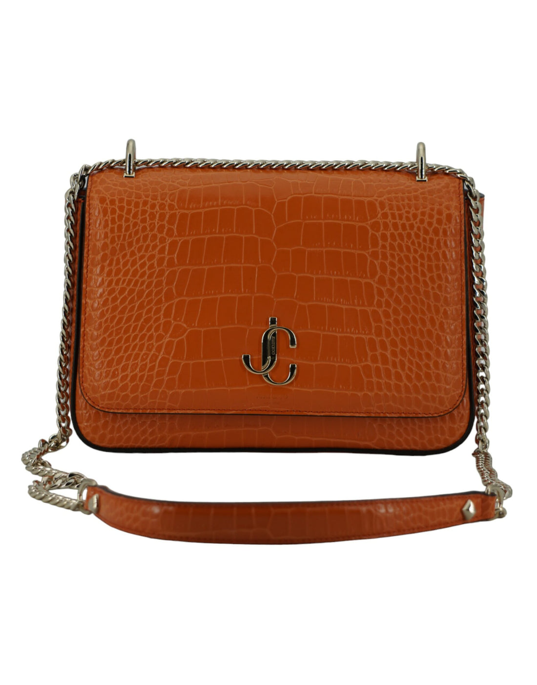 Jimmy Choo Amber Orange Läder Axelväska