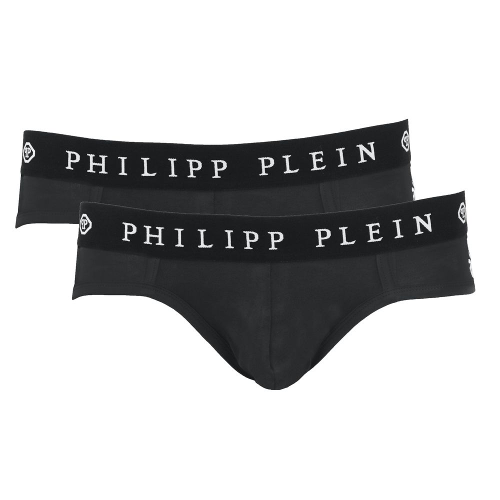Philipp Plein svarta bomullsboxershorts för män