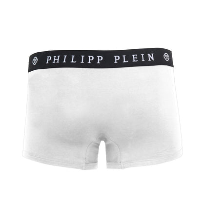 Philipp Plein vita bomullsboxershorts för män