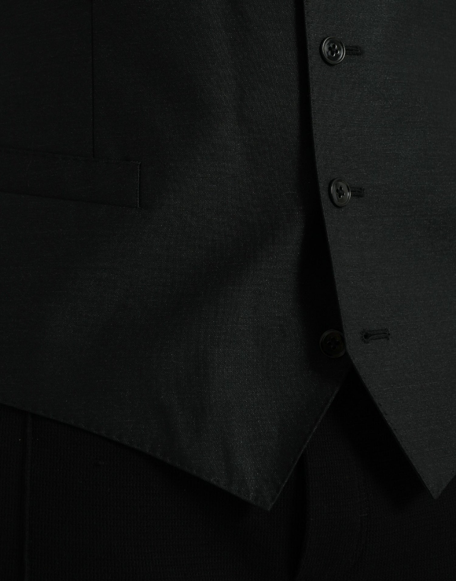 Dolce &amp;amp; Gabbana Svart Ullväst Klänning Formell Väst