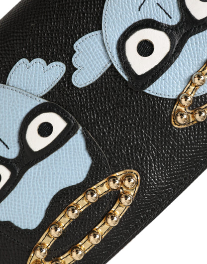 Dolce &amp;amp; Gabbana Svart Blå Läder 