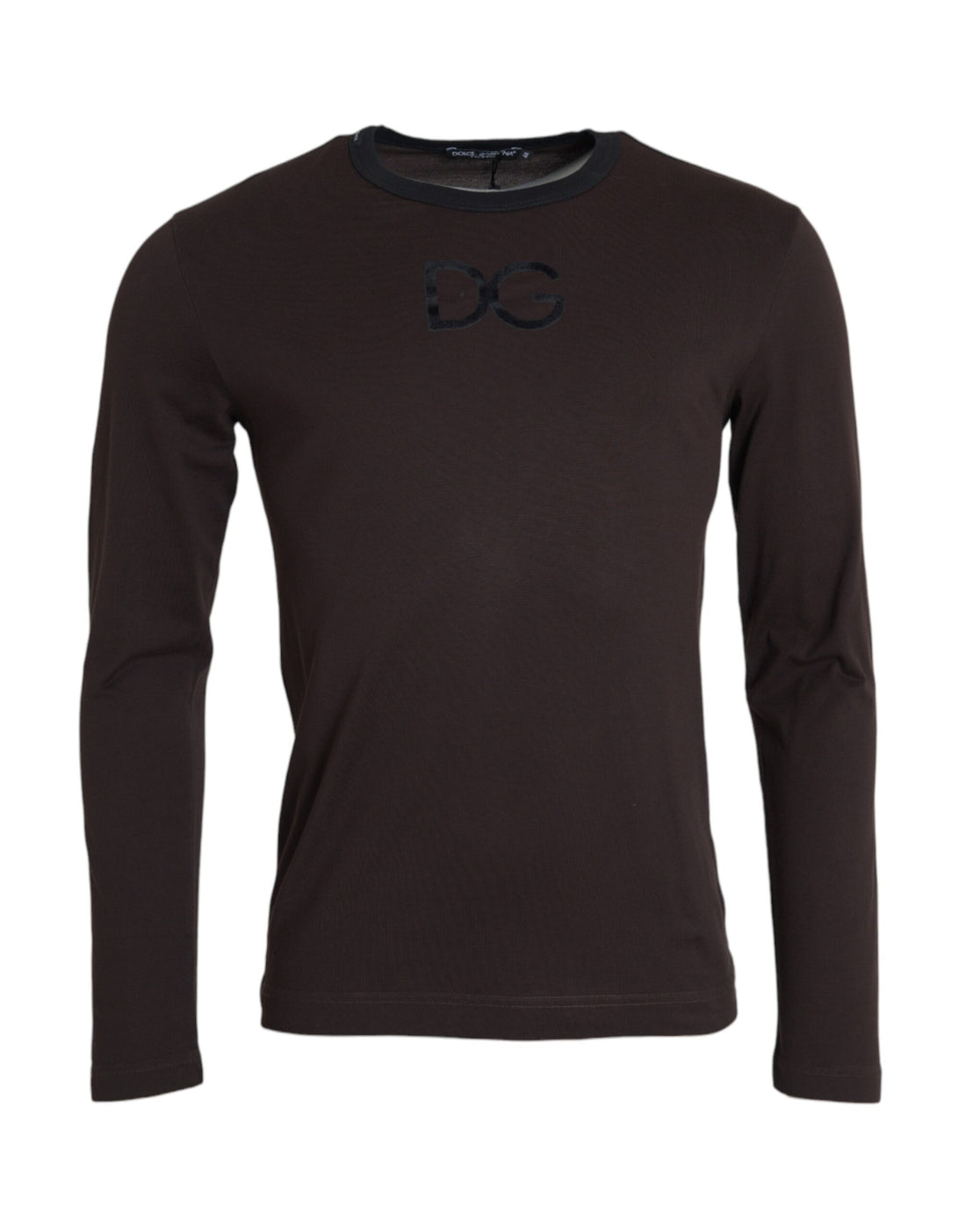 Dolce &amp;amp; Gabbana Brun DG Logo Rundringad Tröja