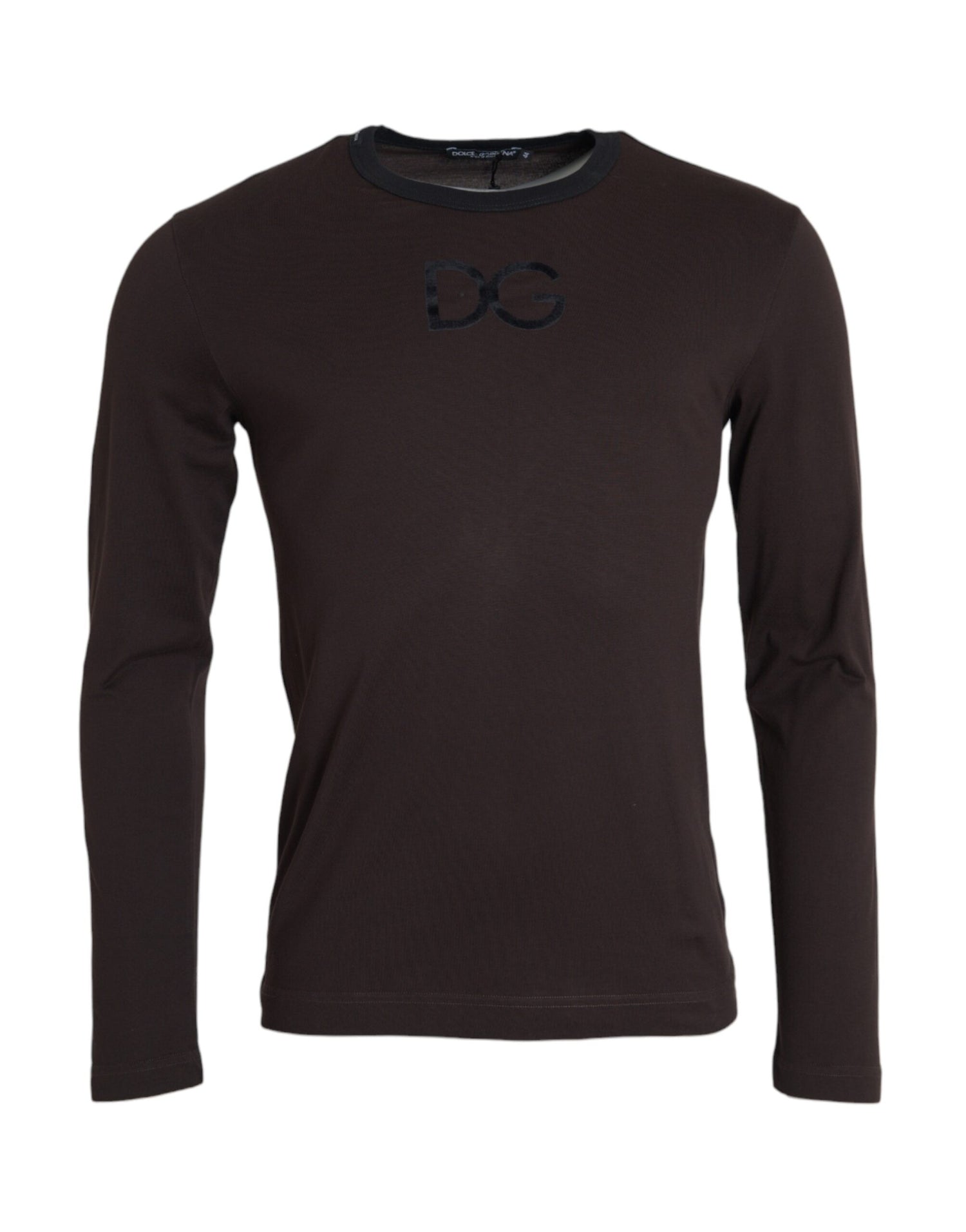 Dolce &amp;amp; Gabbana Brun DG Logo Rundringad Tröja